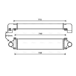 Intercooler - AVA AUA4218