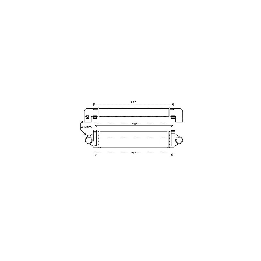 Intercooler - AVA AUA4218