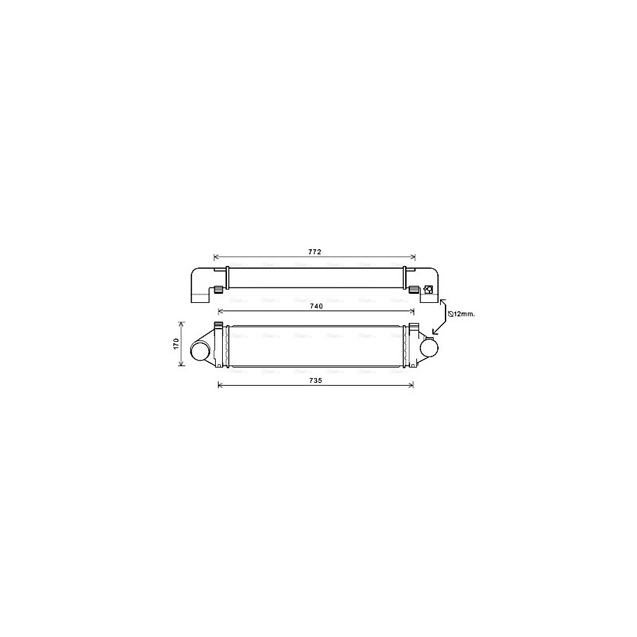 Intercooler - AVA AUA4219