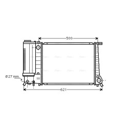Radiator - Engine Cooling - AVA BW2101