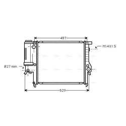 Radiator - Engine Cooling - AVA BW2124
