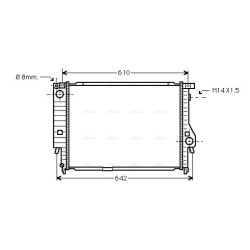 Radiator - Engine Cooling - AVA BW2144