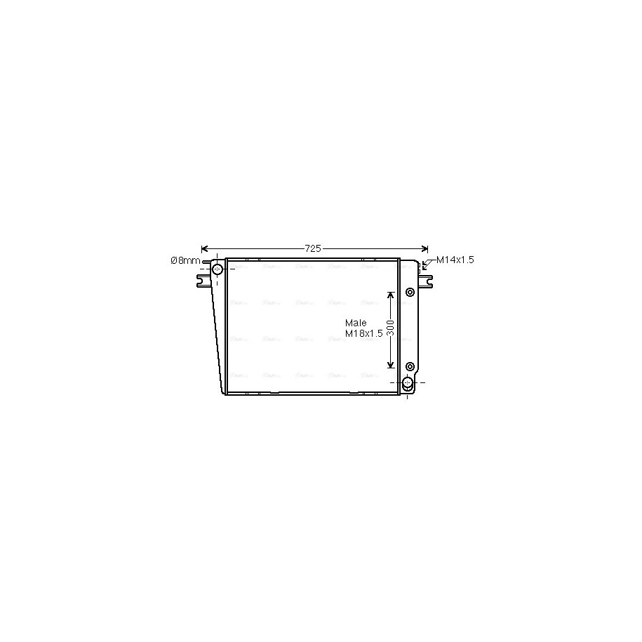 Radiator - Engine Cooling - AVA BW2251