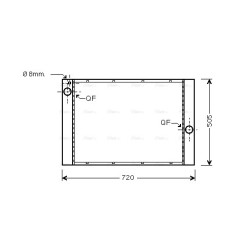 Radiator - Engine Cooling - AVA BW2283