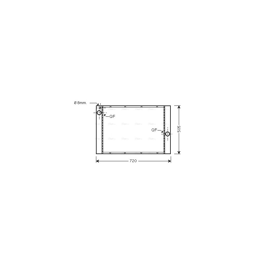 Radiator - Engine Cooling - AVA BW2283