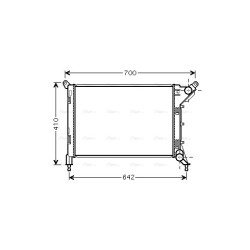 Radiator - Engine Cooling - AVA BW2310