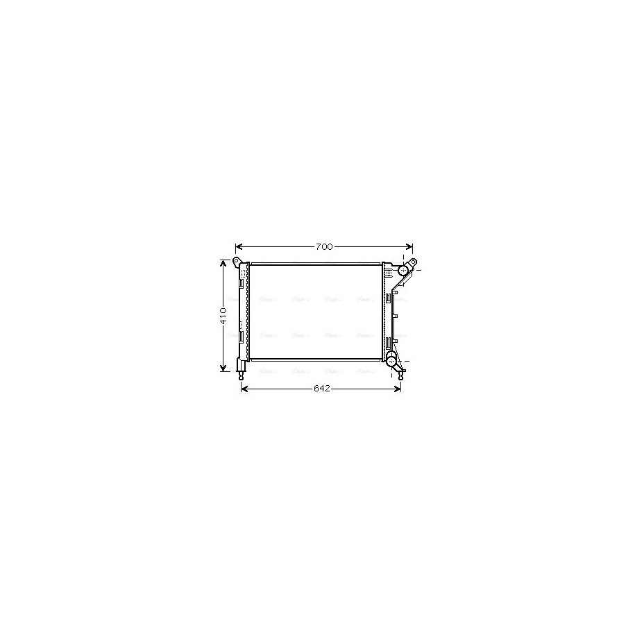 Radiator - Engine Cooling - AVA BW2310