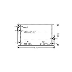 Radiator - Engine Cooling - AVA BW2354