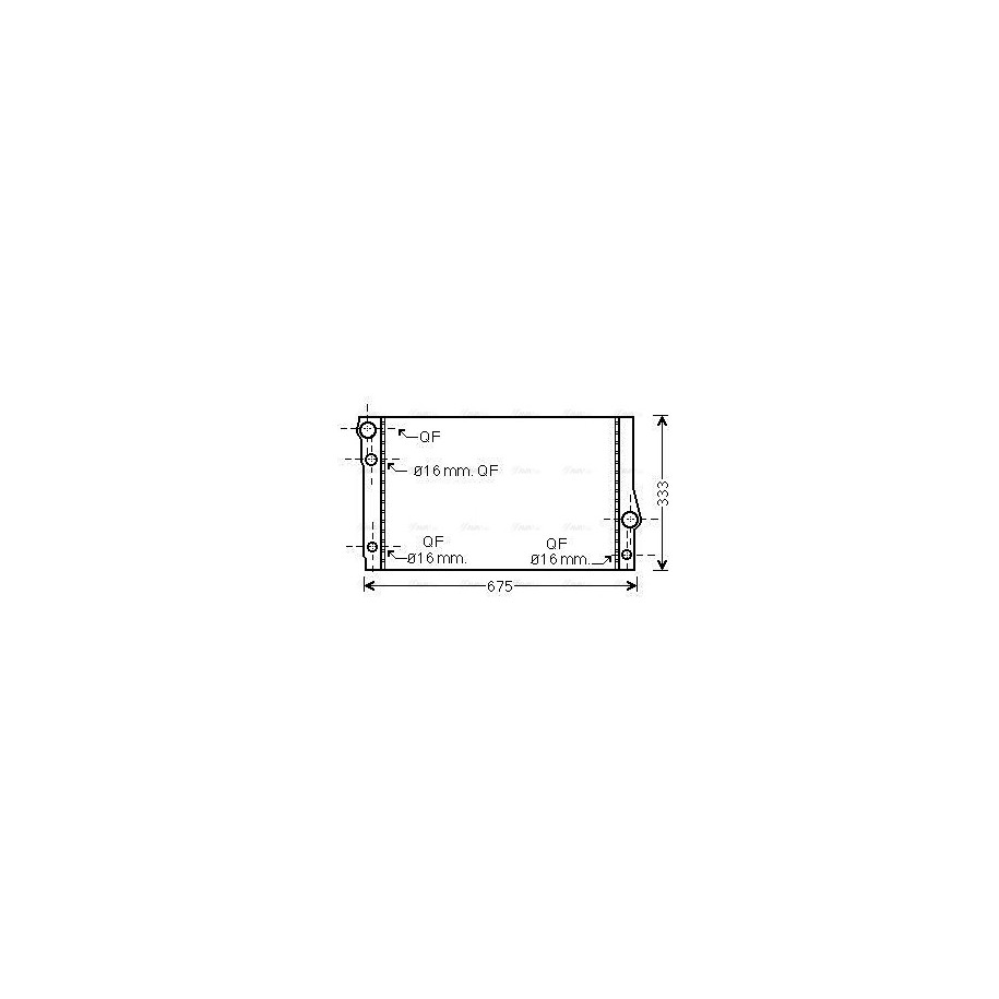 Radiator - Engine Cooling - AVA BW2354