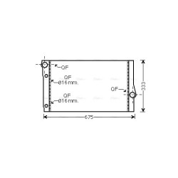 Radiator - Engine Cooling - AVA BW2410