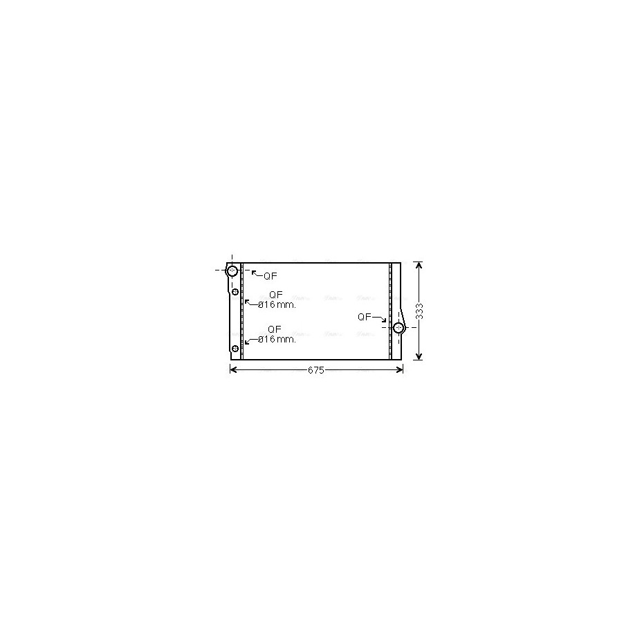 Radiator - Engine Cooling - AVA BW2410