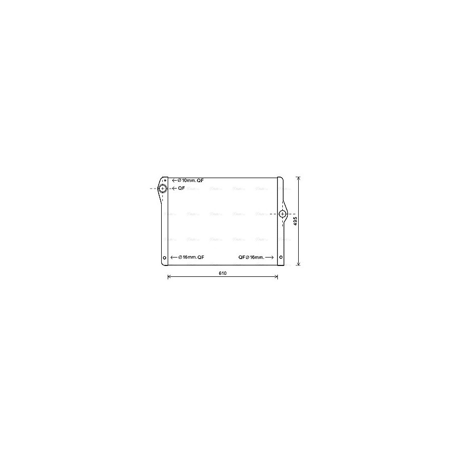 Radiator - Engine Cooling - AVA BW2430