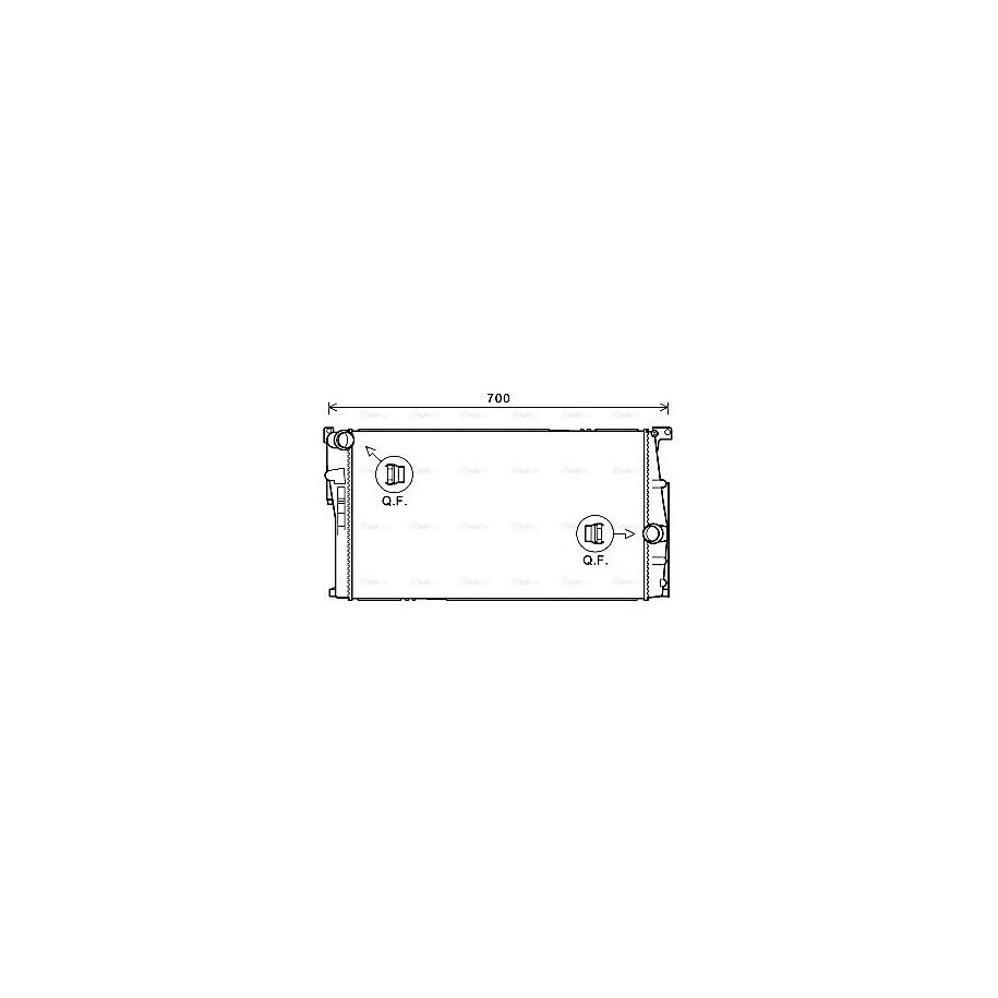 Radiator - Engine Cooling - AVA BW2446