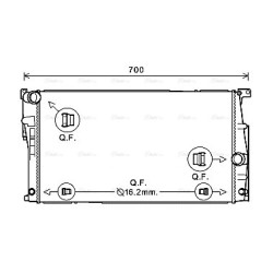 Radiator - Engine Cooling - AVA BW2447