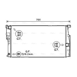 Radiator - Engine Cooling - AVA BW2453