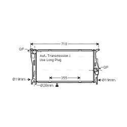 Radiator - Engine Cooling - AVA BW2542