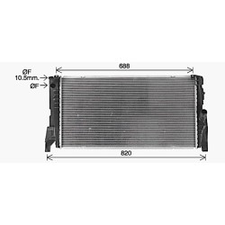 Radiator - Engine Cooling - AVA BW2585