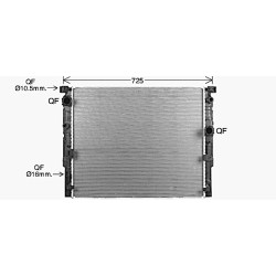 Radiator - Engine Cooling - AVA BW2623