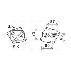 Engine Oil Cooler - AVA BW3412