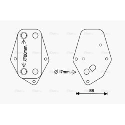 Engine Oil Cooler - AVA BW3557