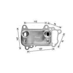 Engine Oil Cooler - AVA BW3622