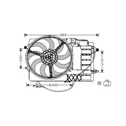 Radiator Fan - AVA BW7506