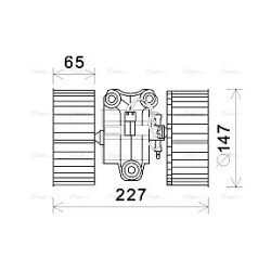 Heater Blower Motor - AVA BW8470