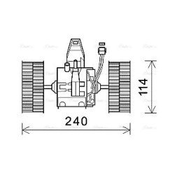 Heater Blower Motor - AVA BW8491