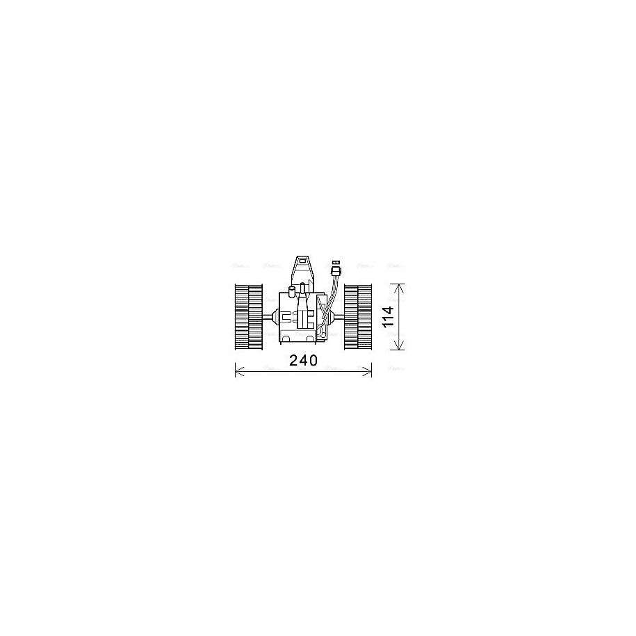 Heater Blower Motor - AVA BW8491