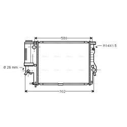 Radiator - Engine Cooling - AVA BWA2186