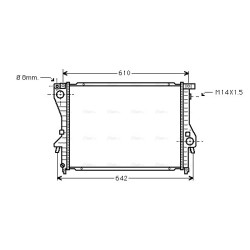 Radiator - Engine Cooling - AVA BWA2222