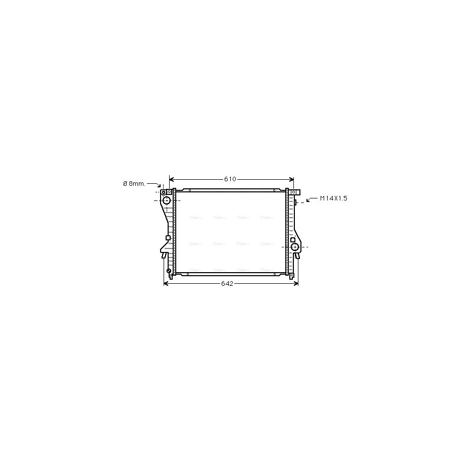 Radiator - Engine Cooling - AVA BWA2222