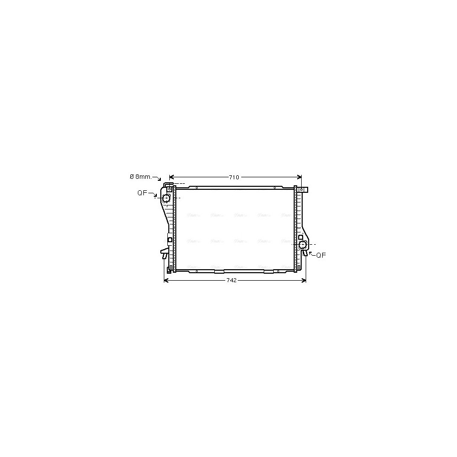 Radiator - Engine Cooling - AVA BWA2233