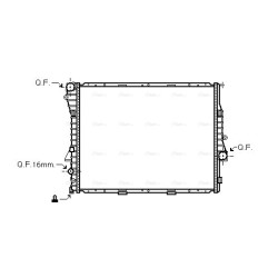 Radiator - Engine Cooling - AVA BWA2275
