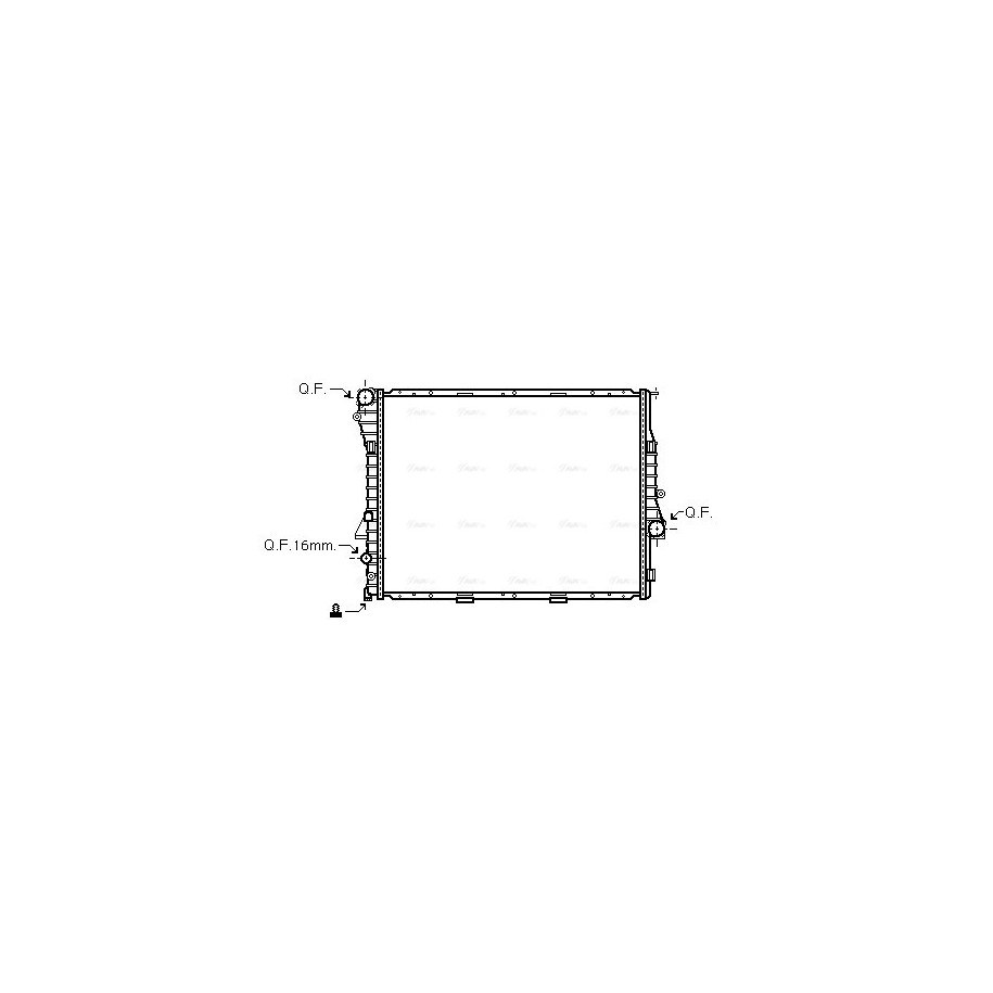 Radiator - Engine Cooling - AVA BWA2275