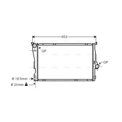 Radiator - Engine Cooling - AVA BWA2278