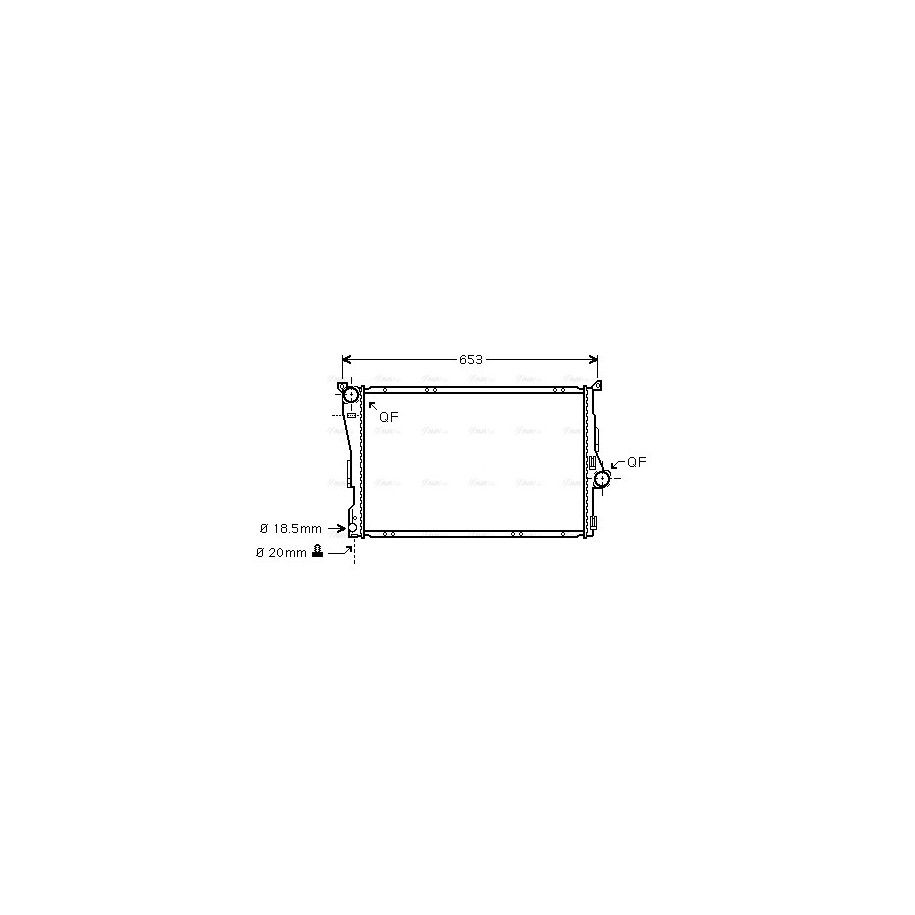 Radiator - Engine Cooling - AVA BWA2278