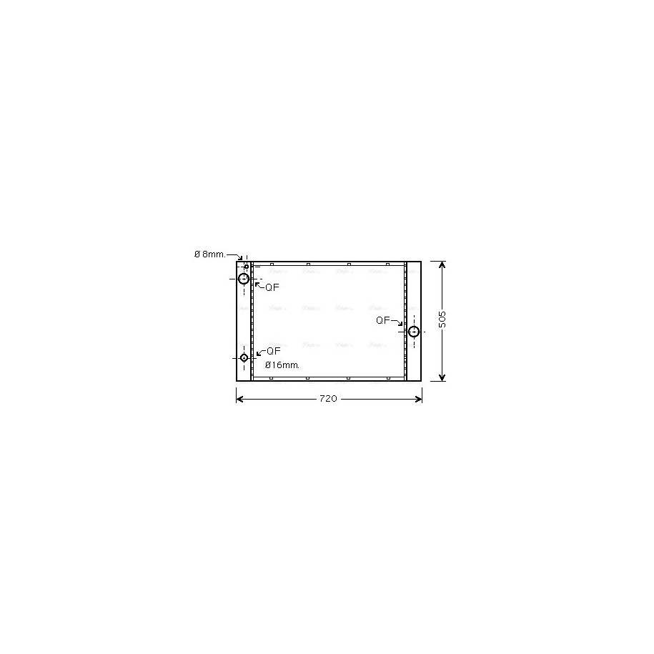 Radiator - Engine Cooling - AVA BWA2285