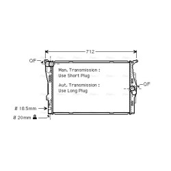 Radiator - Engine Cooling - AVA BWA2292