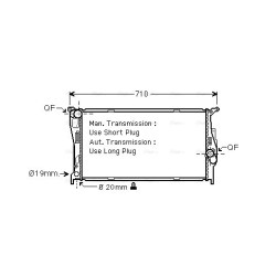 Radiator - Engine Cooling - AVA BWA2293