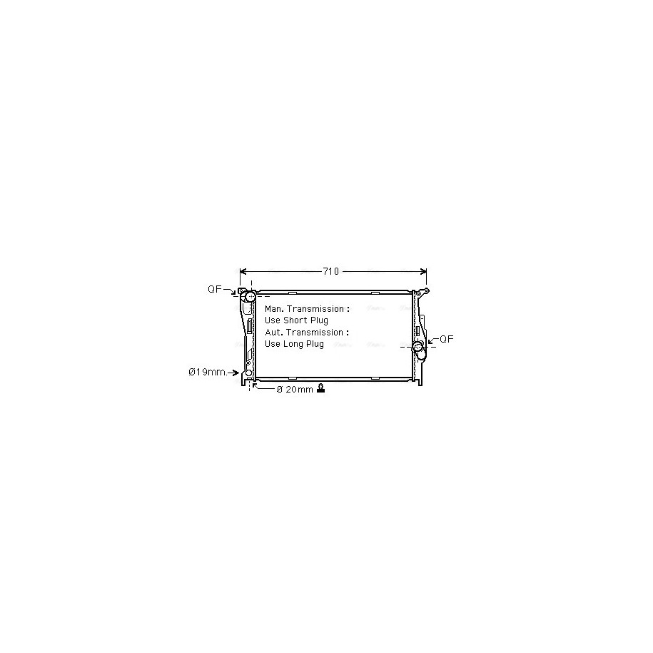 Radiator - Engine Cooling - AVA BWA2293