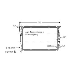 Radiator - Engine Cooling - AVA BWA2303