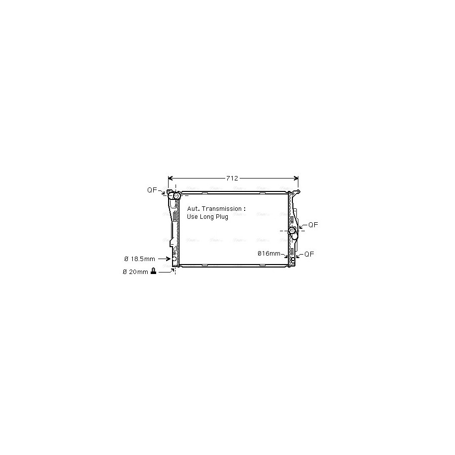 Radiator - Engine Cooling - AVA BWA2303