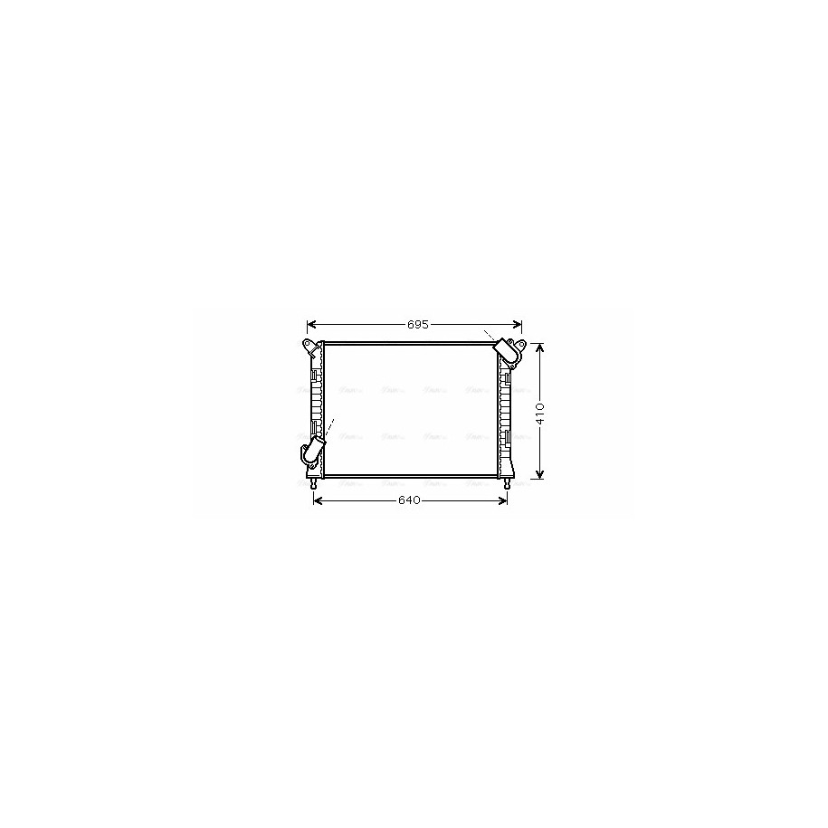 Radiator - Engine Cooling - AVA BWA2307