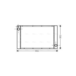 Radiator - Engine Cooling - AVA BWA2333