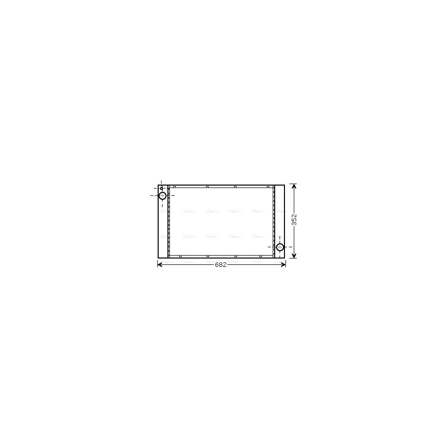 Radiator - Engine Cooling - AVA BWA2333