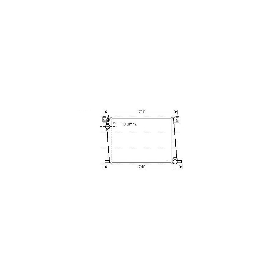 Radiator - Engine Cooling - AVA BWA2356