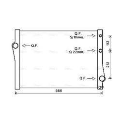 Radiator - Engine Cooling - AVA BWA2471