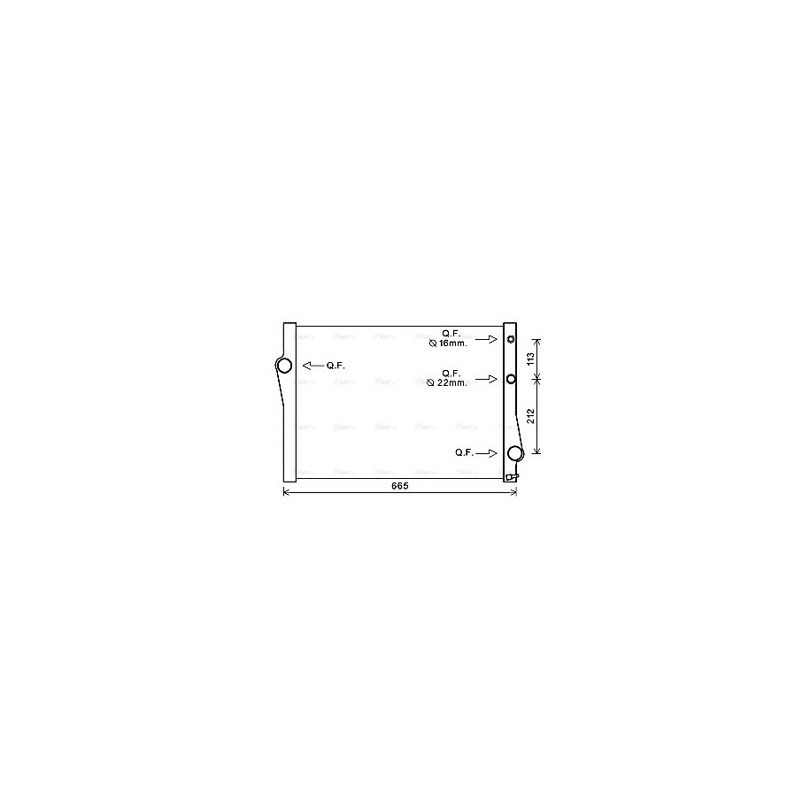 Radiator - Engine Cooling - AVA BWA2471