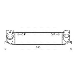 Intercooler - AVA BWA4464